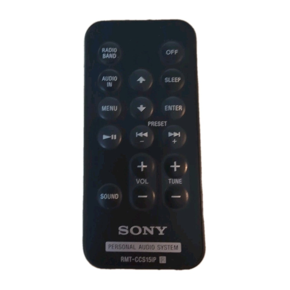 Genuine OEM Sony RMT-CCS15iP Personal Audio System Replacement Remote Control IR